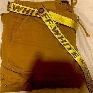 Off-white industrial belt.